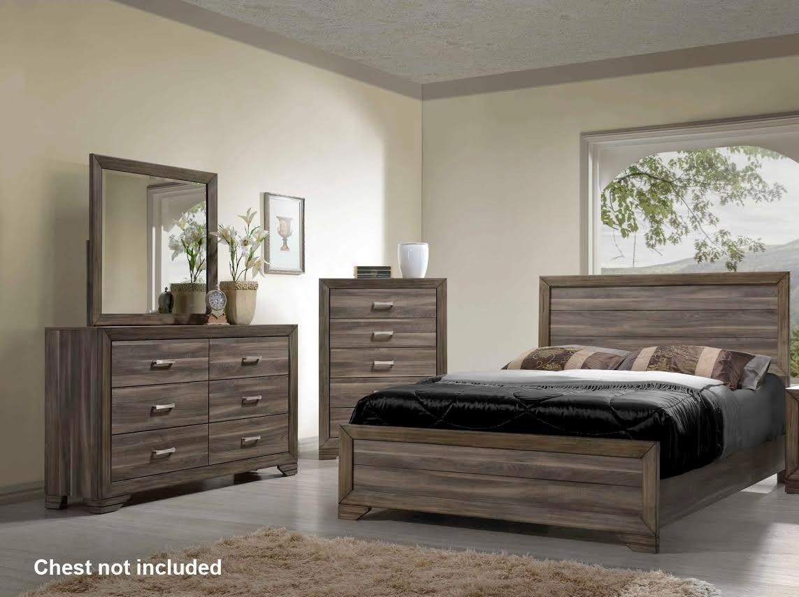 Driftwood king bedroom set sale